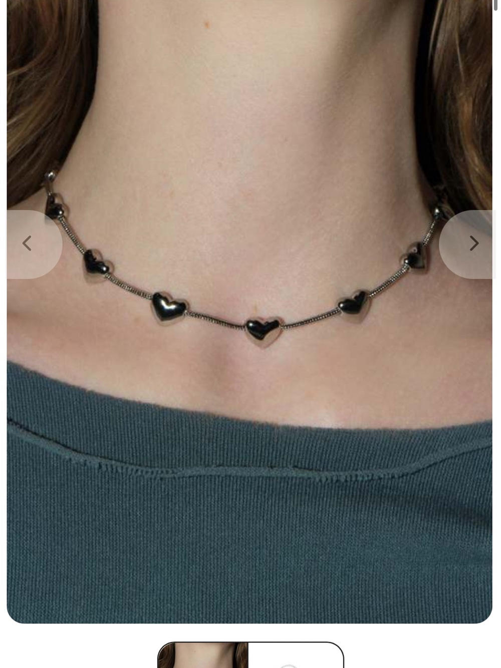 Marland Backus lil heart necklace